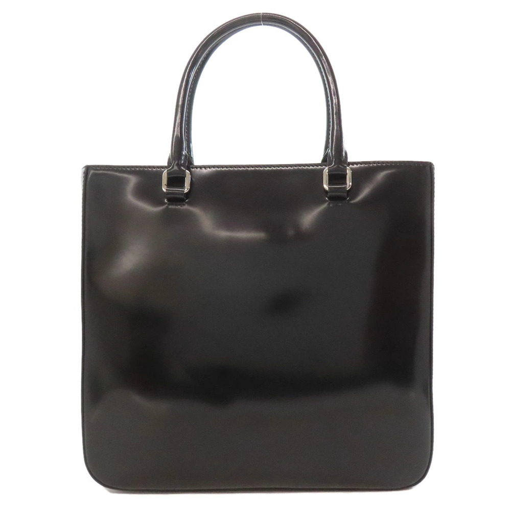 Prada Black Handle Crossbody Double Tote Triangle Spazzolato